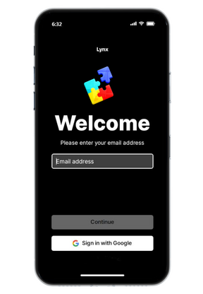 Login welcome screen middle