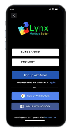 Login socmed screen middle