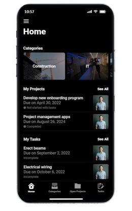 Home screen middle