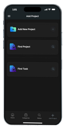 Project category list middle